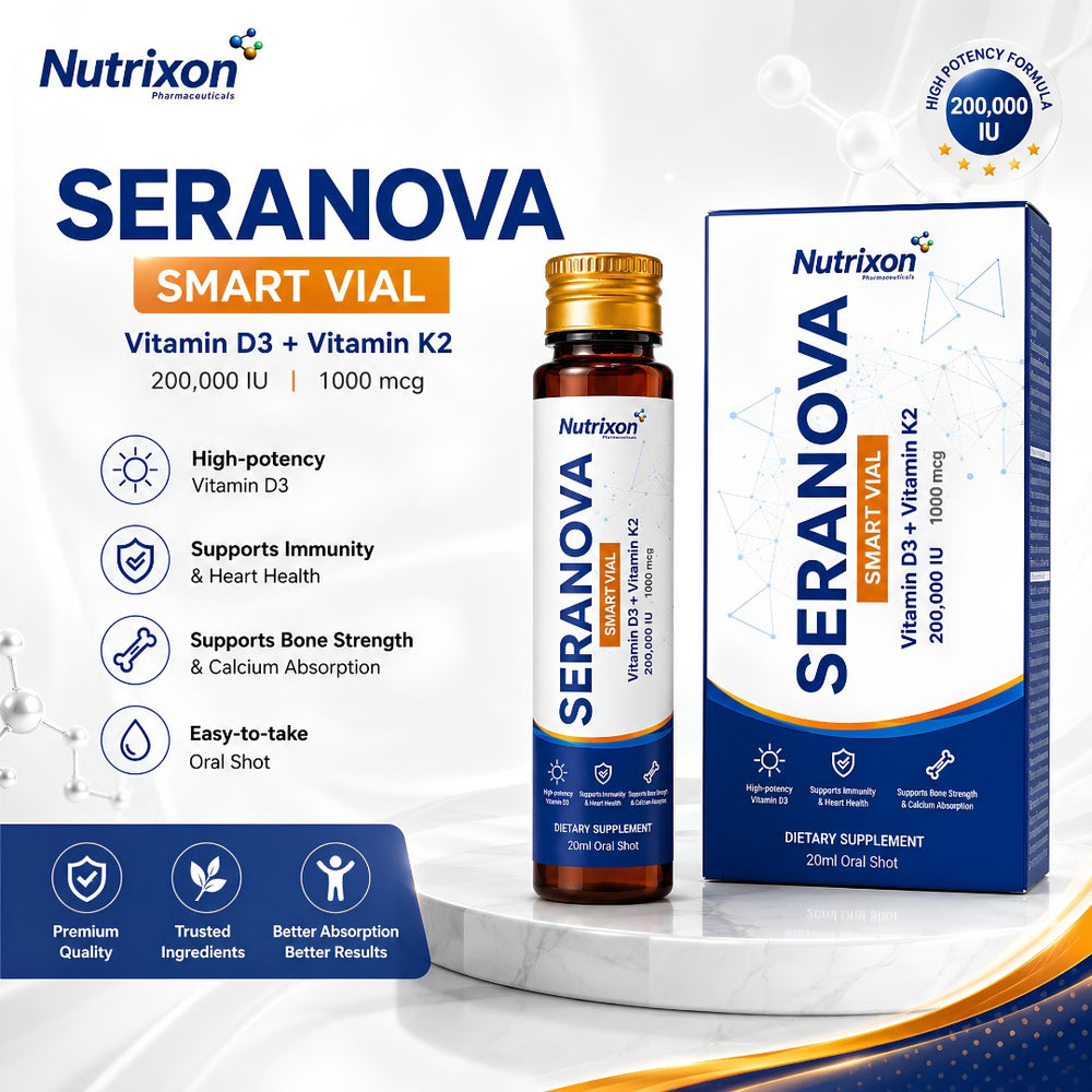 SERANOVA – High-Potency Vitamin D3 + K2 Smart Vial - Nutrixon