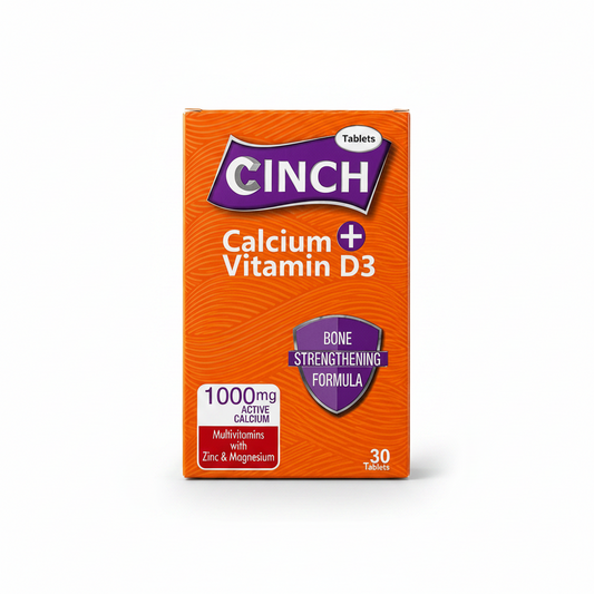 CINCH Calcium + Vitamin D3 Tablets - Nutrixon