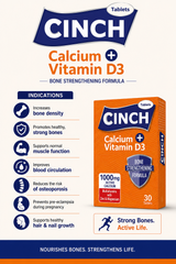 CINCH Calcium + Vitamin D3 Tablets