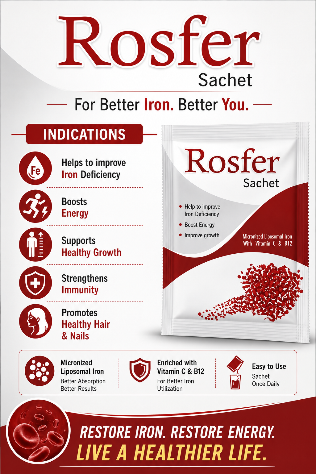 Rosfer Sachet — For Better Iron. Better You.