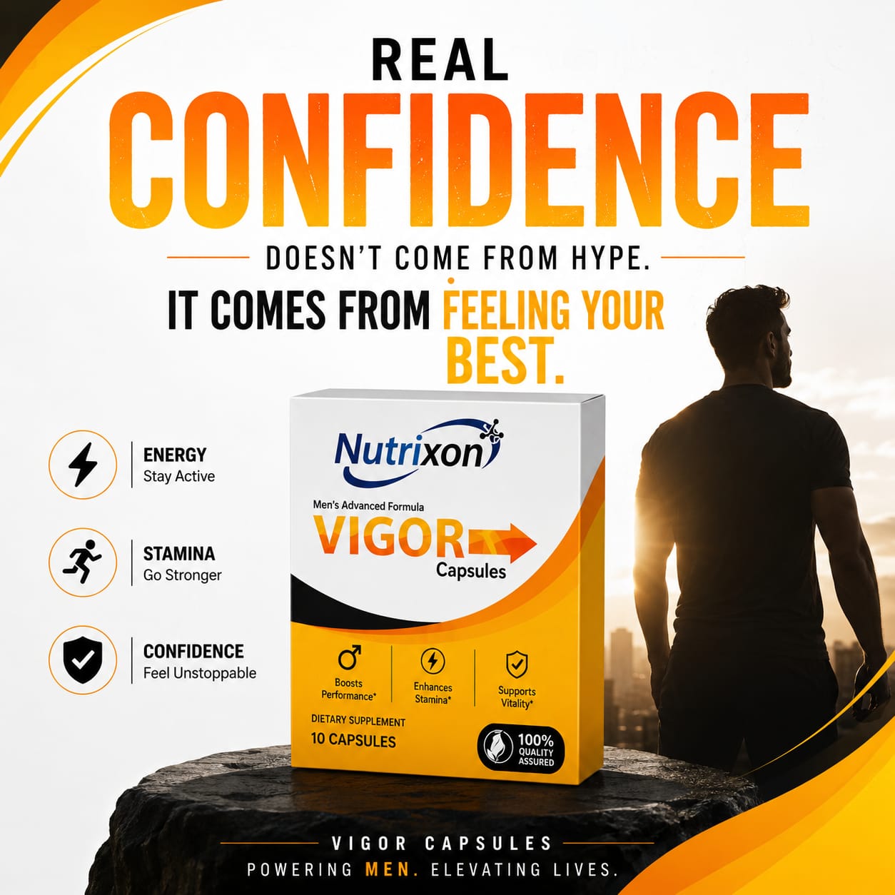 Nutrixon VIGOR Capsules for Men – Energy, Stamina & Vitality Support